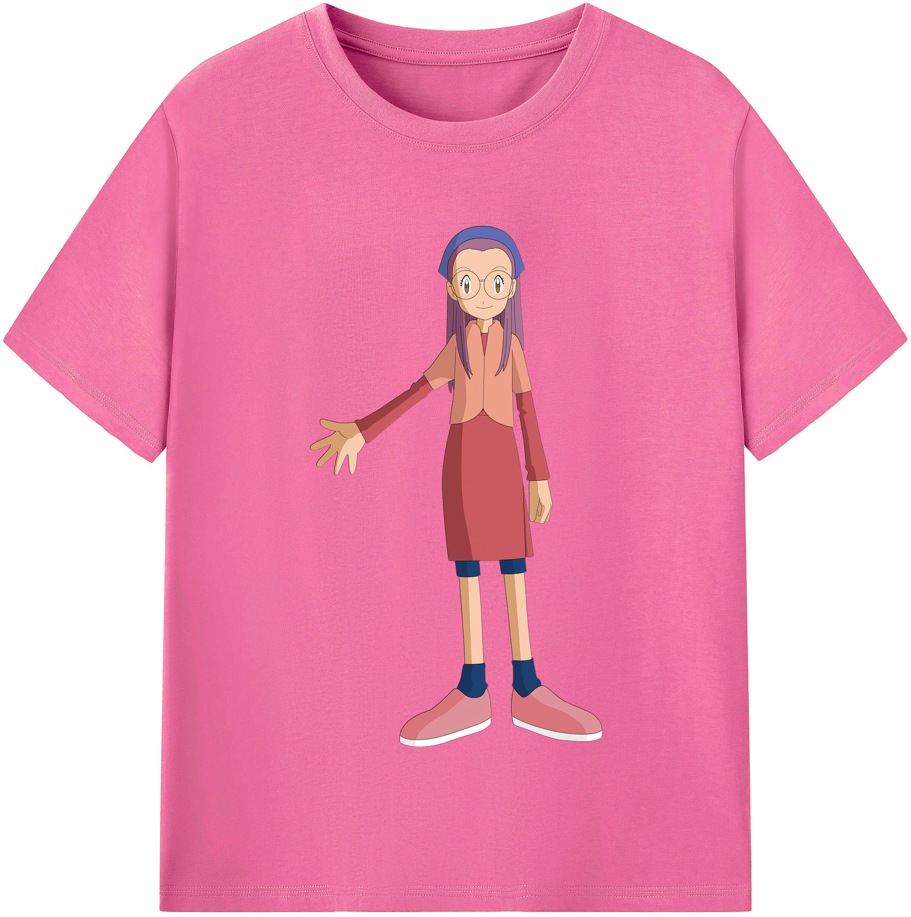 （画像用） Digimon デジタルモンスター/デジモン レディースカジュアルプリントTシャツ（綿100％）
